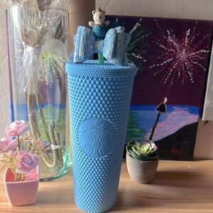 Brand New Starbucks Thailand Blue Sky Diamond Durian Straw Cup 24oz Tumbler